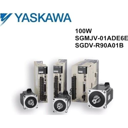 SGMJV-01ADE6E+SGDV-R90A01B 100W servo motor and driver new and original Yaskawa SGMJV series servomotor and servopack