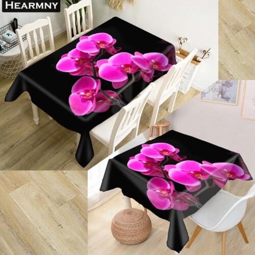Orchid Tablecloth Waterproof Oxford Fabric Square/Rectangular Tablecloth For Wedding Table Cloth Cover TV Covers