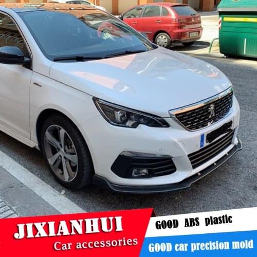 For Peugeot 308 Hatchback Body kit spoiler 2016-2018 308S ABS Rear lip rear spoiler front Bumper Diffuser Bumpers Protector