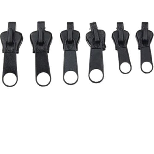 6/12PCS Zipper Repair Universal Instant Fix Kit Replacement Zip Slider New Design Zippers Sew Different Size Pull Puller End Fit