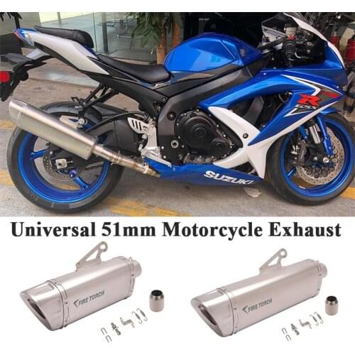 Universal Motorcycle Tail Exhaust Pipe Escape Modify Motocross Muffler DB Killer For tmax 500 R1 GSXR600 S1000RR DUKE 390 TRK502