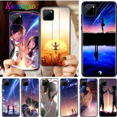 Your Name Japanese Silicone Cover For Realme V15 X50 X7 X3 Superzoom Q2 C11 C3 7i 6i 6s 6 Global Pro 5G Phone Case