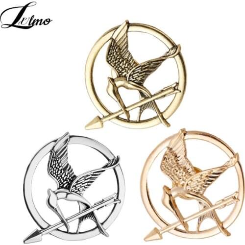 High Quality Hunger Game Mockingbird Retro Punk Brooch Alloy Jewelry Badge Best Friend Gift Brooch Wholesale