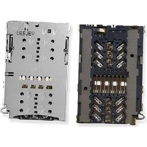 10PCS Original New SIM Card Reader Connector For HTC U11 / U12 Plus U12P U12+ U12Plus on Motherboard