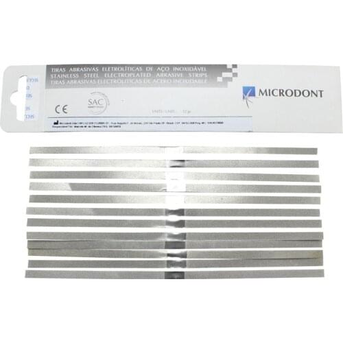 12Pcs Dental Metal Polishing Stick Strip Single/Double Side of Alumina-Plated Sanding Surface Dentist Tools Instrument