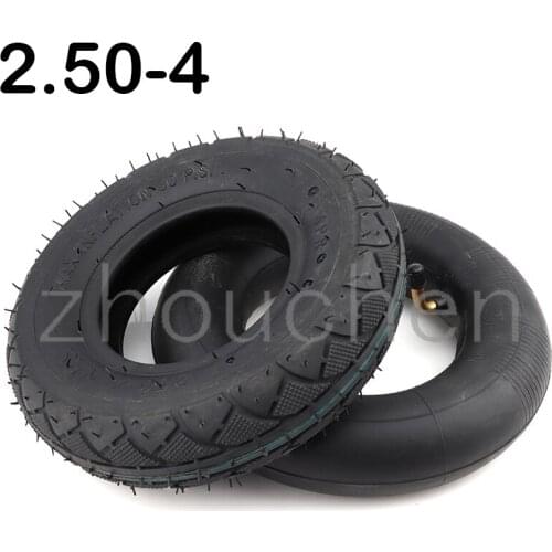 High quality 2.50-4 tire inner tube, suitable for gasoline and electric scooter bicycle metal valve TR87 scooter wheelchair