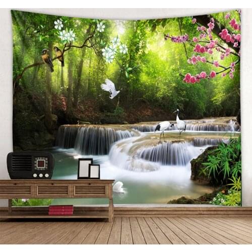3D landscape scenery decoration tapestry dormitory bedroom background wall decoration tapestry mandala decoration tapestry