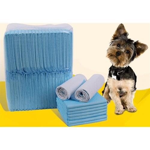50pcs/lot Pet Dog Diapers Disposable Heavy Absorbency Underpads Pet Dog Training Urine Pad Diapers for Dogs Cleaning Diapers