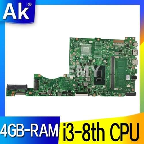 Akemy For Asus X411 X411U X411UN X411UQ Laptop Motherboard X411UA MainBoard Tested W/ 4GB-RAM i3-8th CPU