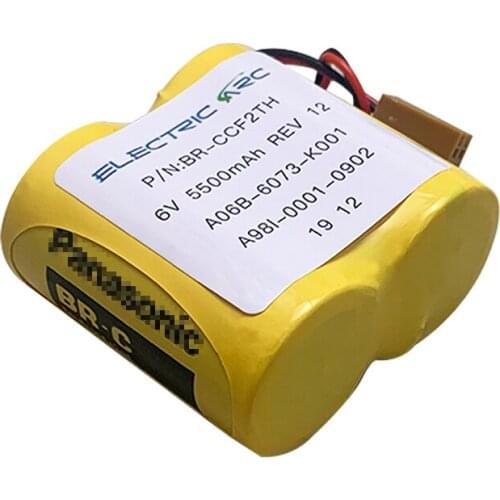 ELECTRIC ARC BR-CCF2TH for Fanuc A06 Series Programmable PLC Controller Battery A98I-0001-0902 A06B-6073-K001 6V Lithium Battery
