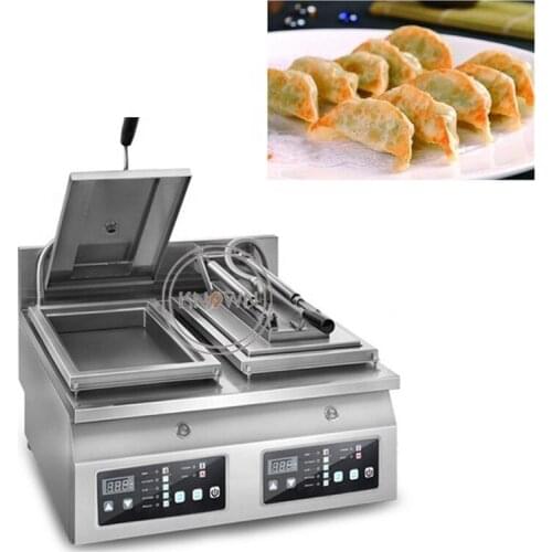 Automatic Fried Dumpling Machine Mini Electric Table Top Pan Frying Gyoza Dumpling Ball Machines