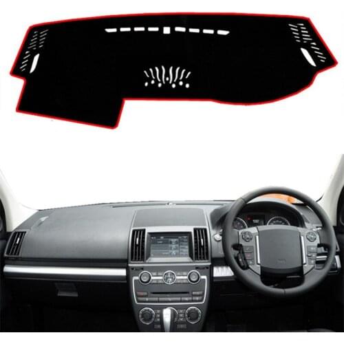 Auto Dashboard Cover Mat Pad Dash Board Sun Shade Instrument Carpet Car Accessories For Land Rover Freelander LR2 2007- 2016 RHD