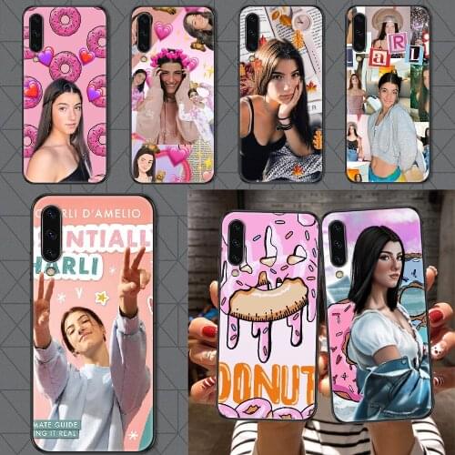 Charli Damelio Girl Phone case For Samsung Galaxy A 3 5 7 8 10 20 21 30 40 50 51 70 71 E S 2016 2018 4G black pretty waterproof