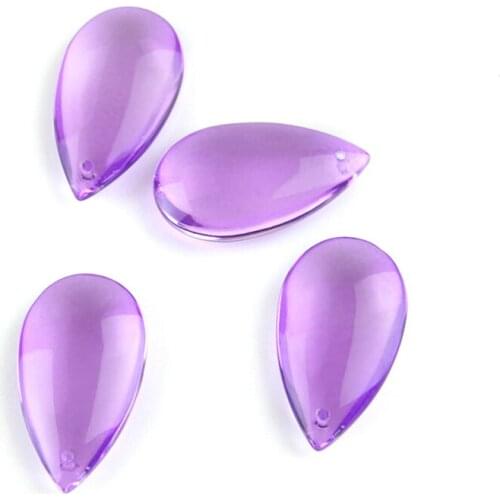 38mm/50mm Violet Water Drop Prisms For Lighting Crystal Chandelier Suncatcher Ornament Lighting Lamp Hanging Decoration