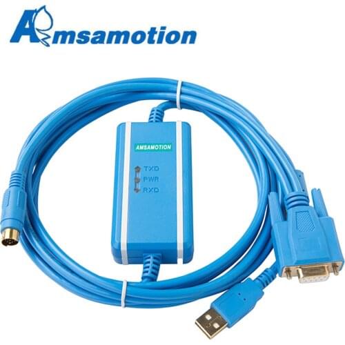 Allen Bradley PLC Programming Cable USB-1761-1747-CP3 For AB SLC 5/03 5/04 5/05 MicroLogix1000/1200/1500 Series Support WIN7/XP