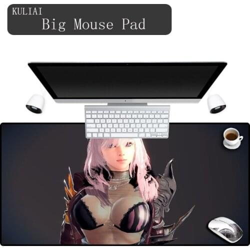 XGZ Vindictus XL Sexy Mouse Pad Gaming Rubber Edge Control Office Decoration Desk Mat Red Dead Redemption Fallout Vocaloid