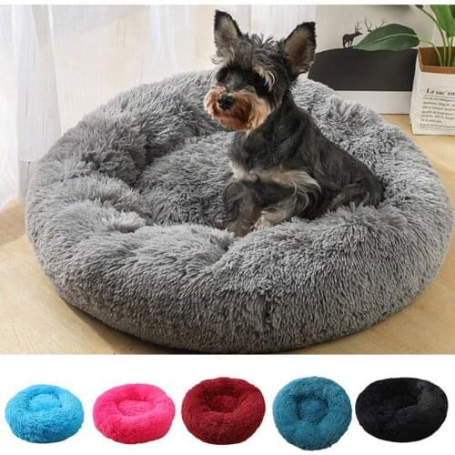 Pet Dog Bed Long Plush Cat Bed Washable Dog Kennel Rest Velvet Mats Sofa For Small Medium Pet Dog Cats Sleeping Couch