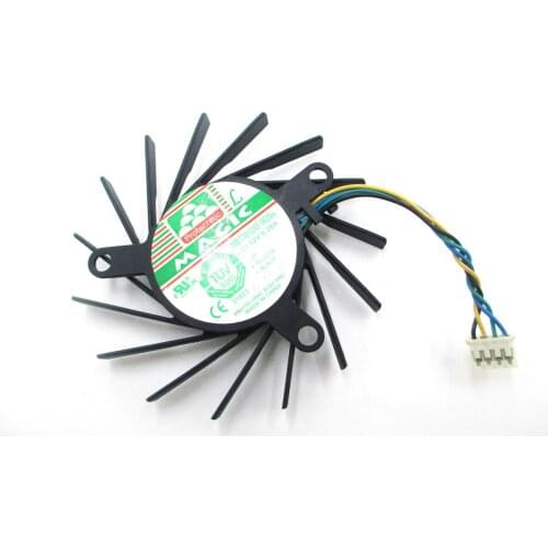 MAGIC MBT7012XF-W20 BSB0712HD 12V 0.28A 4Wire 36*48*52MM For EVGA 7010 NVIDIA 9600GT 9800GT Video Fan Black blade
