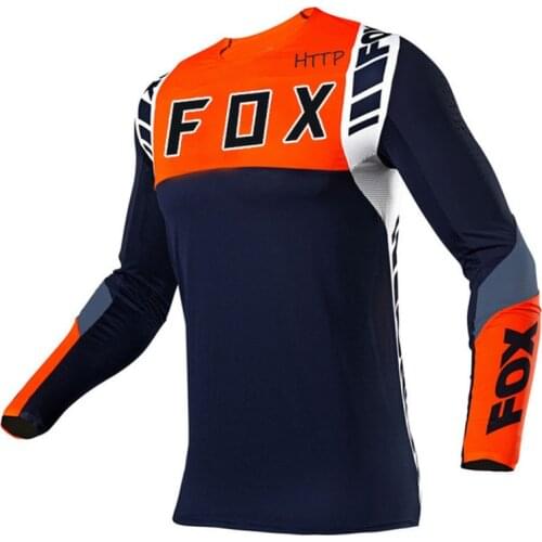 2021New Motocross Jersey HTTP Fox Mtb Downhill Jeresy MX Cycling Mountain Bike DH Maillot Ciclismo Hombre Quick Dry bike Jersey