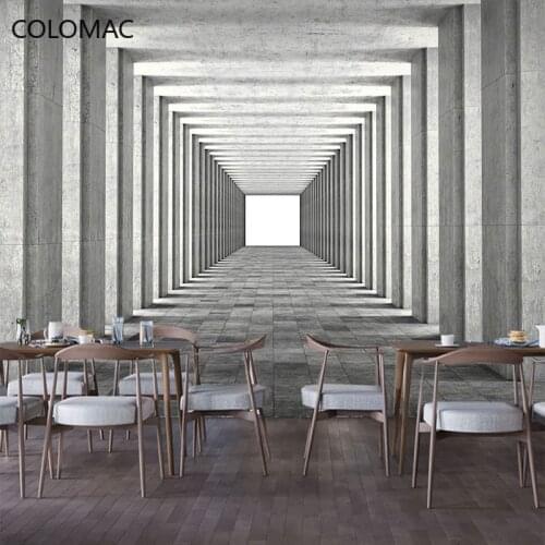 Colomac Custom Extension Space Gym Wallpaper Living Room Background Wall Mural Self-adhesive 3d Wall Sticker Drop Shopping