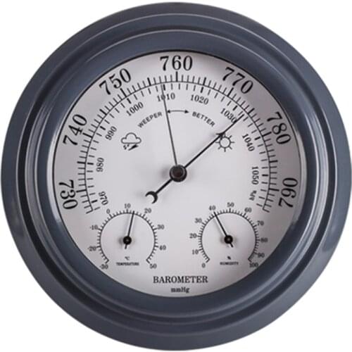 3 in 1 Wall-mounted Thermometer Hygrometer Barometer Hanging thermograph manometer air gauge gas pressure meter humidometer