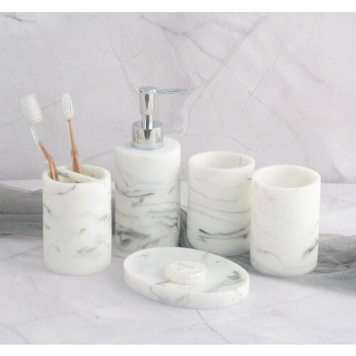 Nodic Bathroom Accessories Household Toothbrush Holder Lotion Dispenser Soap Dish Cup Home Decoration Accessories For Bathroom