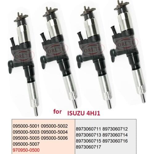 ORLTL injector 095000-5001 5002 5003 5004 5005 5006 5007 9709500500 5001 8973060711 8973060712 For SUZU 4HJ1 4pc/lot