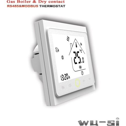 24VAC programming Gas boiler Thermostat,RS485&MODBUS control for Dry contact, 95-240VAC optional