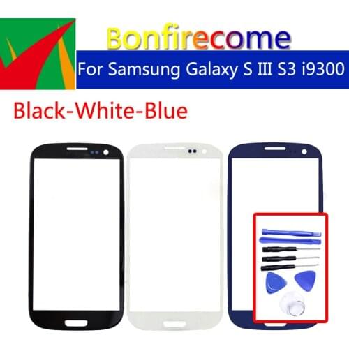 S3 Touchscreen For Samsung Galaxy S III S3 i9300 i9308 GT-i9300 GT-i9308 LCD Front Outer Glass Touch Screen Lens Replacement