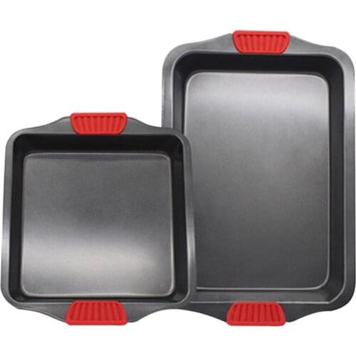 Silicone Binaural Baking Pan Non-Stick Biscuit Baking Pan Baking Pan Multifunctional Professional Kitchen Utensils