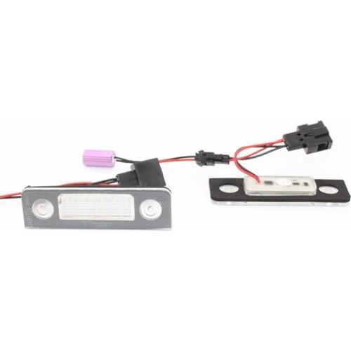 LED Number License Plate Light Lamp Car Bulbs for Skoda Octavia II Pre-facelift facelifted 2003-2012 for Roomster 5J 2006-2010