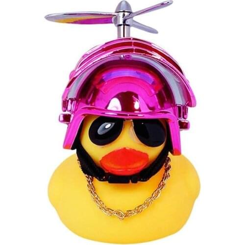Car Decoration Airscrew Helmet Standing Duck Broken Wind Small Yellow Duck Bike Motor Riding Cycling Bicycle Accessories