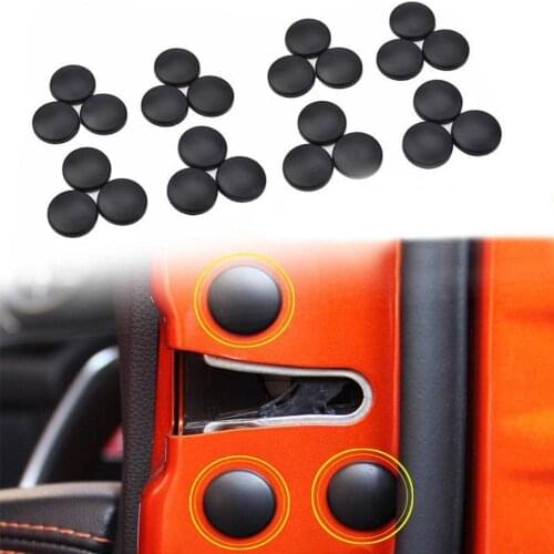 12pcs Universal Car Door Lock Screw Protector Cover for Volkswagen VW Jetta MK5 MK6 Polo Scirocco Lavida Eos Bora Accessories