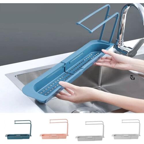 Retractable sink drain rack sink general purpose multi-function to treat messy selection of PP material simplicity