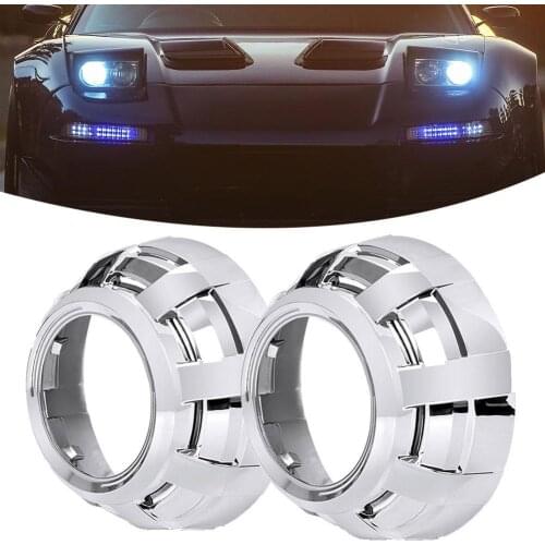 1 Pair 3 Inch Projector Lens Lamp Cover for Q5 Hella Bi-xenon HID Car Headlight Car Headlight Cover Suitable For Most Of vehicle