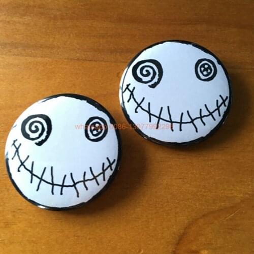 100pcs/ one design Custom logo Badges 75mm Brooch pin badge button badges decorated with clothing Free shipping