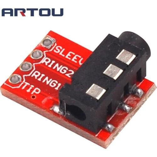 3.5mm Audio Stand MP3 Stereo Headphones Video Microphone Interface Module