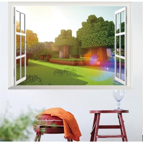 3D Cartoon Steve Games Wall Stickers Gifts for children wall stickers for kids Environmental PVC decoration for wall