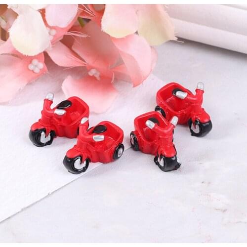 4 PCS DIY Micro Dollhouse Fairy Garden Miniature Home Decoration Motorcycle Tricycle Transportation Miniature Ornament