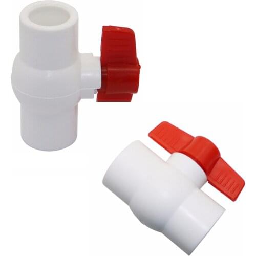 40mm PVC Ball Valve Plumbing Fittings Agriculture Tools Garden Irrigation Water Pipe Connector 1 Pc