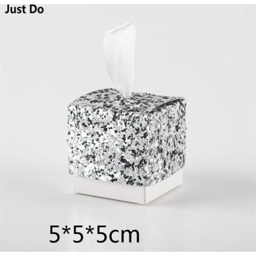 5*5*5 cm 100pcs small square empty box creative gold silver mini gift box small christmas gift box