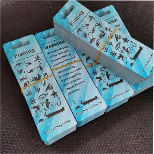 500 pcs paper cards Width 53mm Length 168mm for retrail plastic box