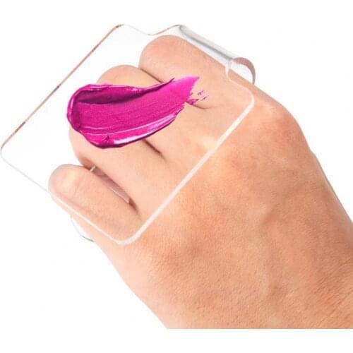 Acrylic Clear Makeup Cream Foundation Eyeshadow Palette Paint Nail Art Manicure Polish Gel DIY Mixing Water Color Tool