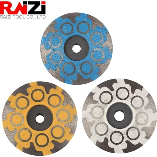 Raizi 4 Inch/100mm Resin Filled Diamond Grinding Disc For Granite Marble Stone Coarse Medium Fine Diamond Cup Wheel Tool Best