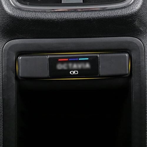 Auto Rear Air Outlet USB Protection Cover Dust-Proof Trim Sticker For Skoda Octavia 3 Superb 3 Interior Modified Car Accessories