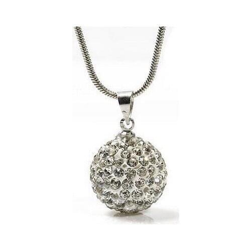 Fg34hion White Best Ball Bead Pedant Necklace High Quality JEWELLRY crystal crystal