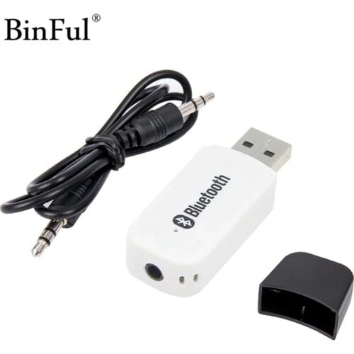 Bluetooth Receiver A2DP Dongle Stereo Music Audio Receiver Wireless USB Adapter for Car AUX Android/IOS Mobile Phone 3.5mm Jack