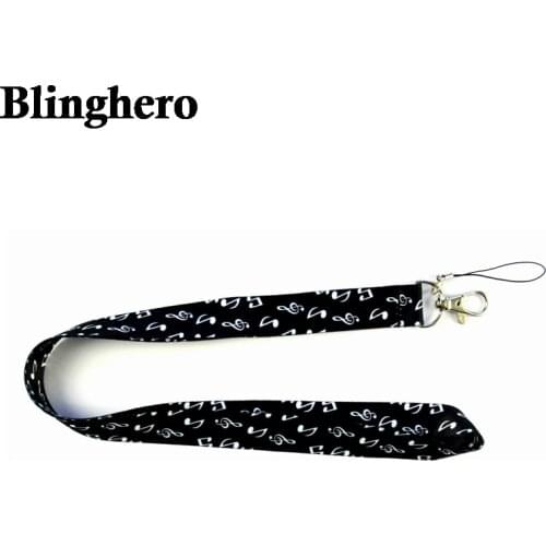 CA1220 Musical Note Art Lanyard Keychain Lanyards for Keys Badge ID Mobile Phone Rope Neck Straps Accessories Gifts