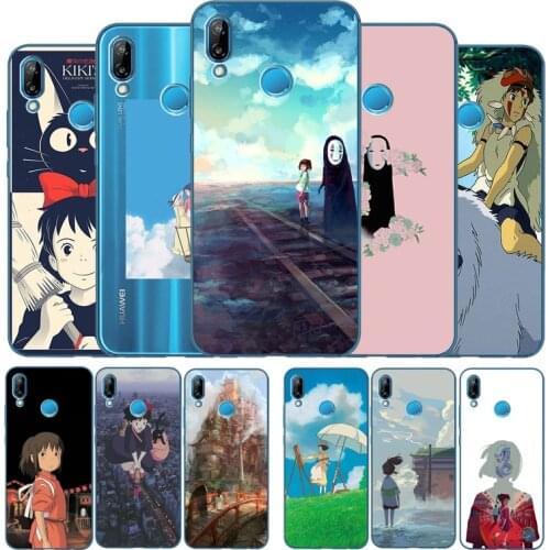 Chihiro Miyazaki hayao anime series Soft Silicone Phone Case For Huawei P9 P10 P20 P30 P40 LITE P20 P30 P40 PRO P smart Y6 Y7 Y9