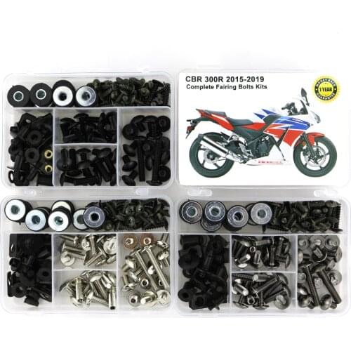 For Honda CBR300R 2015 2016 2017 2018 2019 Complete Full Fairing Kit Screw Nut Covering Bolts Kit Clips Speed Nuts